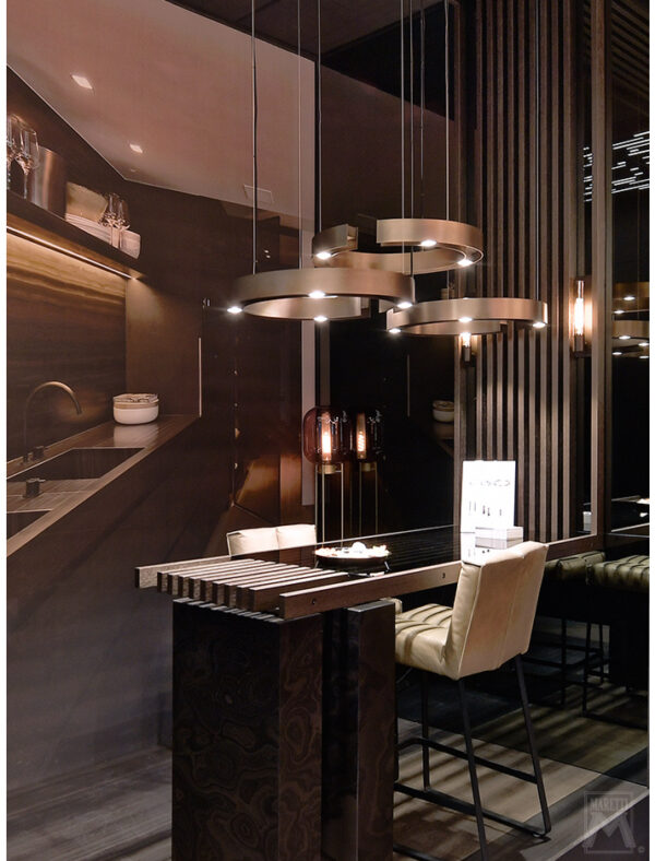 HANGLAMP ASTOR :60CM BRONS ONTWORPEN DOOR BRANDS-CONCEPT - Afbeelding 9